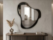 Organic irregular LED bathroom mirror - Silvaré - slim line