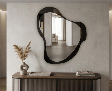 Organic irregular LED bathroom mirror - Silvaré - slim line
