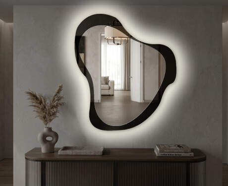 Organic irregular LED bathroom mirror - Silvaré - slim line #4