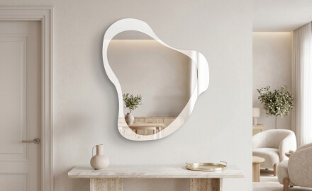Organic irregular LED bathroom mirror - Silvaré - slim line