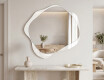 Organic irregular LED bathroom mirror – Lumaire – soft line #2