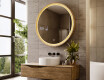 Mirror in a wooden frame with LED lighting #9