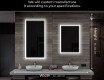 Designer Backlit LED Bathroom Mirror L01 #7