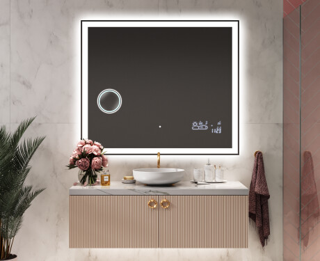 Designer Backlit LED Bathroom Mirror L01 #9