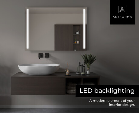Designer Backlit LED Bathroom Mirror L02 #6
