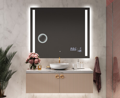 Designer Backlit LED Bathroom Mirror L02 #9