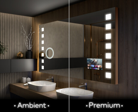Designer Backlit LED Bathroom Mirror L03