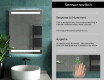 Designer Backlit LED Bathroom Mirror L09 #7
