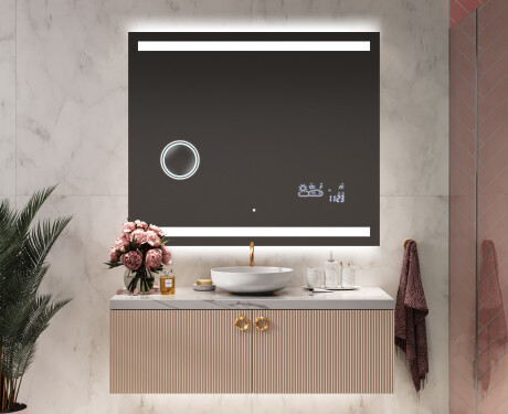 Designer Backlit LED Bathroom Mirror L09 #9