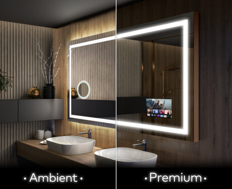 Designer Backlit LED Bathroom Mirror L15