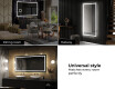 Designer Backlit LED Bathroom Mirror L15 #10