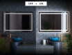 Designer Backlit LED Bathroom Mirror L15 #3