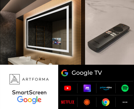 Designer Backlit LED Bathroom Mirror L15 #5