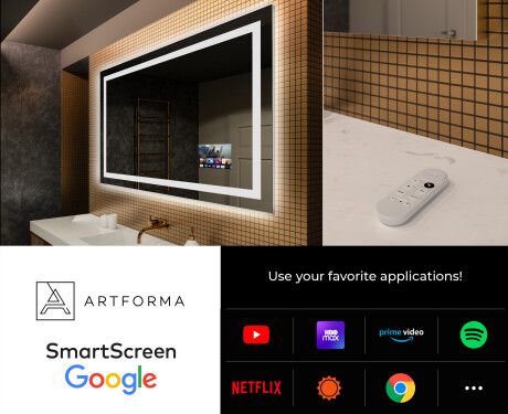 Designer Backlit LED Bathroom Mirror L15 #4