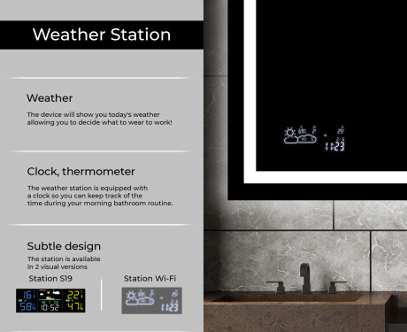 Designer Backlit LED Bathroom Mirror L15 #5