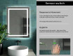 Designer Backlit LED Bathroom Mirror L15 #7