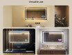 Designer Backlit LED Bathroom Mirror L15 120x80cm - SmartScreen, DualColor, Demister #2