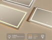 Designer Backlit LED Bathroom Mirror L15 120x80cm - SmartScreen, DualColor, Demister #5