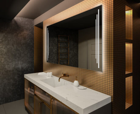 Designer Backlit LED Bathroom Mirror L27