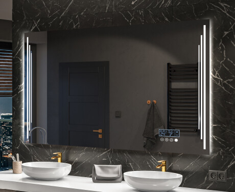 Designer Backlit LED Bathroom Mirror L27 #10