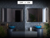 Designer Backlit LED Bathroom Mirror L27 #3