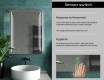 Designer Backlit LED Bathroom Mirror L27 #7