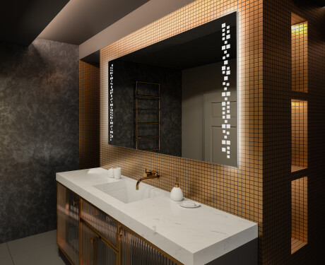 Designer Backlit LED Bathroom Mirror L38