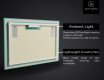Designer Backlit LED Bathroom Mirror L38 #2
