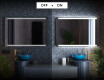 Designer Backlit LED Bathroom Mirror L47 #3
