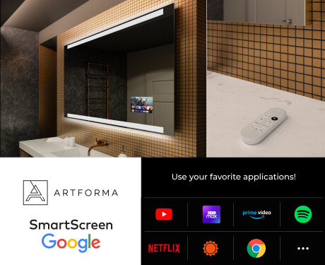 Designer Backlit LED Bathroom Mirror L47 #4