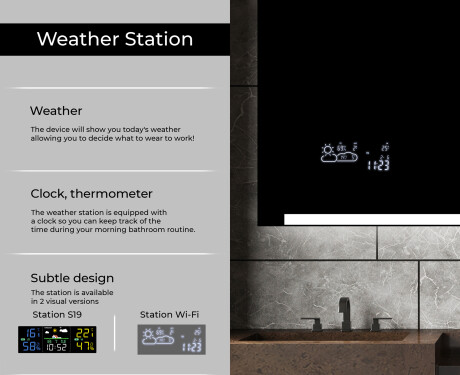 Designer Backlit LED Bathroom Mirror L47 #5