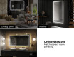Designer Backlit LED Bathroom Mirror L49 #10
