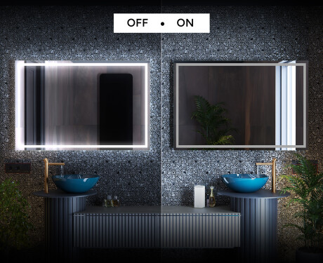 Designer Backlit LED Bathroom Mirror L49 #3