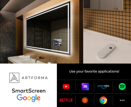 Designer Backlit LED Bathroom Mirror L49 #4