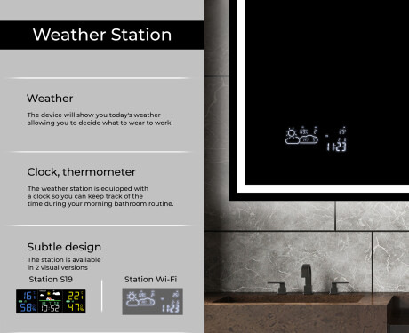 Designer Backlit LED Bathroom Mirror L49 #5