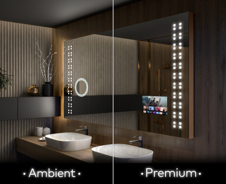 Light up bathroom mirror deals with bluetooth