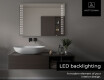 Designer Backlit LED Bathroom Mirror L55 #6