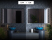 Designer Backlit LED Bathroom Mirror L55 #3