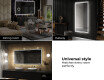 Designer Backlit LED Bathroom Mirror L57 #10
