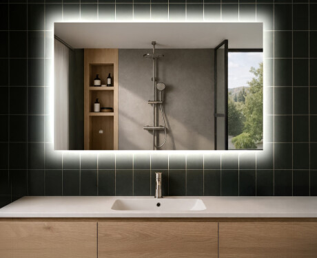 Designer Backlit LED Bathroom Mirror L58