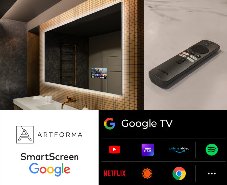 Designer Backlit LED Bathroom Mirror L58 #5