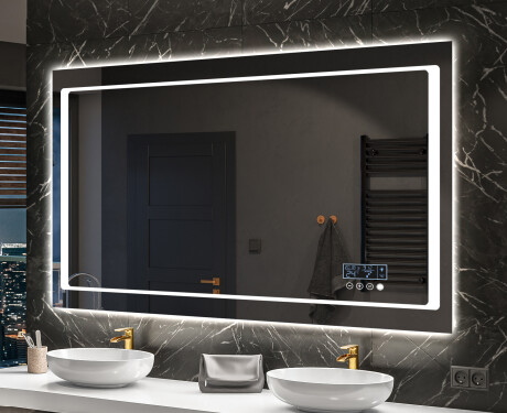 Designer Backlit LED Bathroom Mirror L61 #10