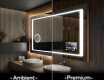 Designer Backlit LED Bathroom Mirror L61