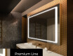 Designer Backlit LED Bathroom Mirror L61 #3