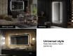 Designer Backlit LED Bathroom Mirror L61 #10