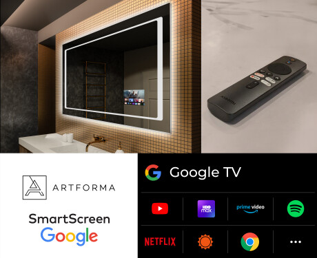 Designer Backlit LED Bathroom Mirror L61 #5