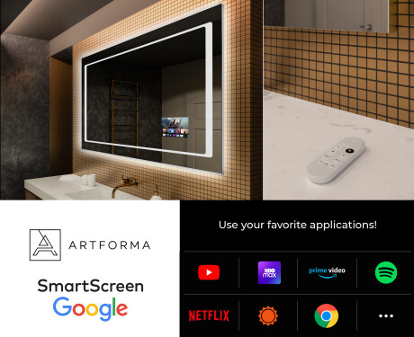 Designer Backlit LED Bathroom Mirror L61 #4