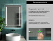 Designer Backlit LED Bathroom Mirror L61 #7