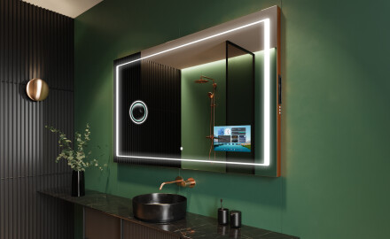 Designer Backlit LED Bathroom Mirror L61