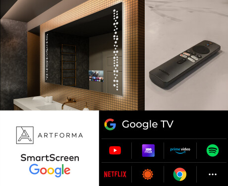 Designer Backlit LED Bathroom Mirror L65 #5